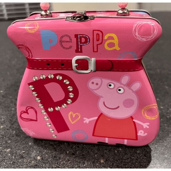 Vintage 2003 Pepa Pig mini Tin Box w/Handle Purse - Picture 12 of 12